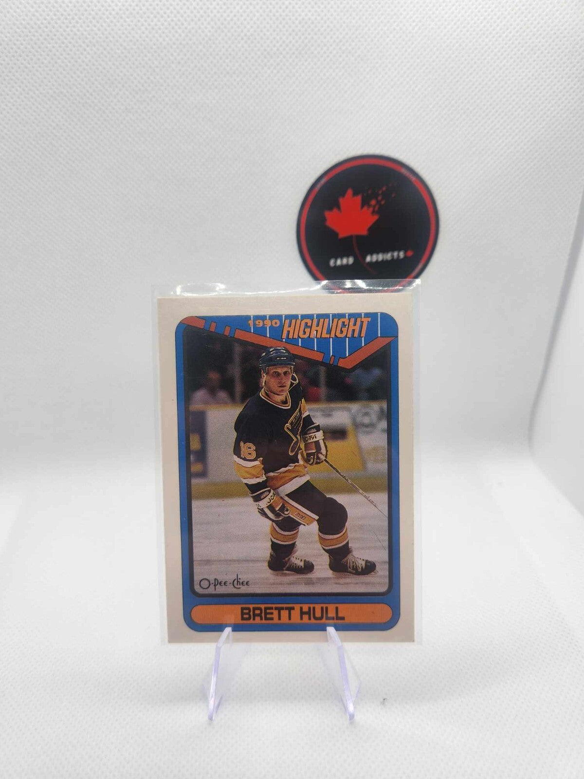 1990 O-Pee-Chee OPC Brett Hull Highlight #4 Blues