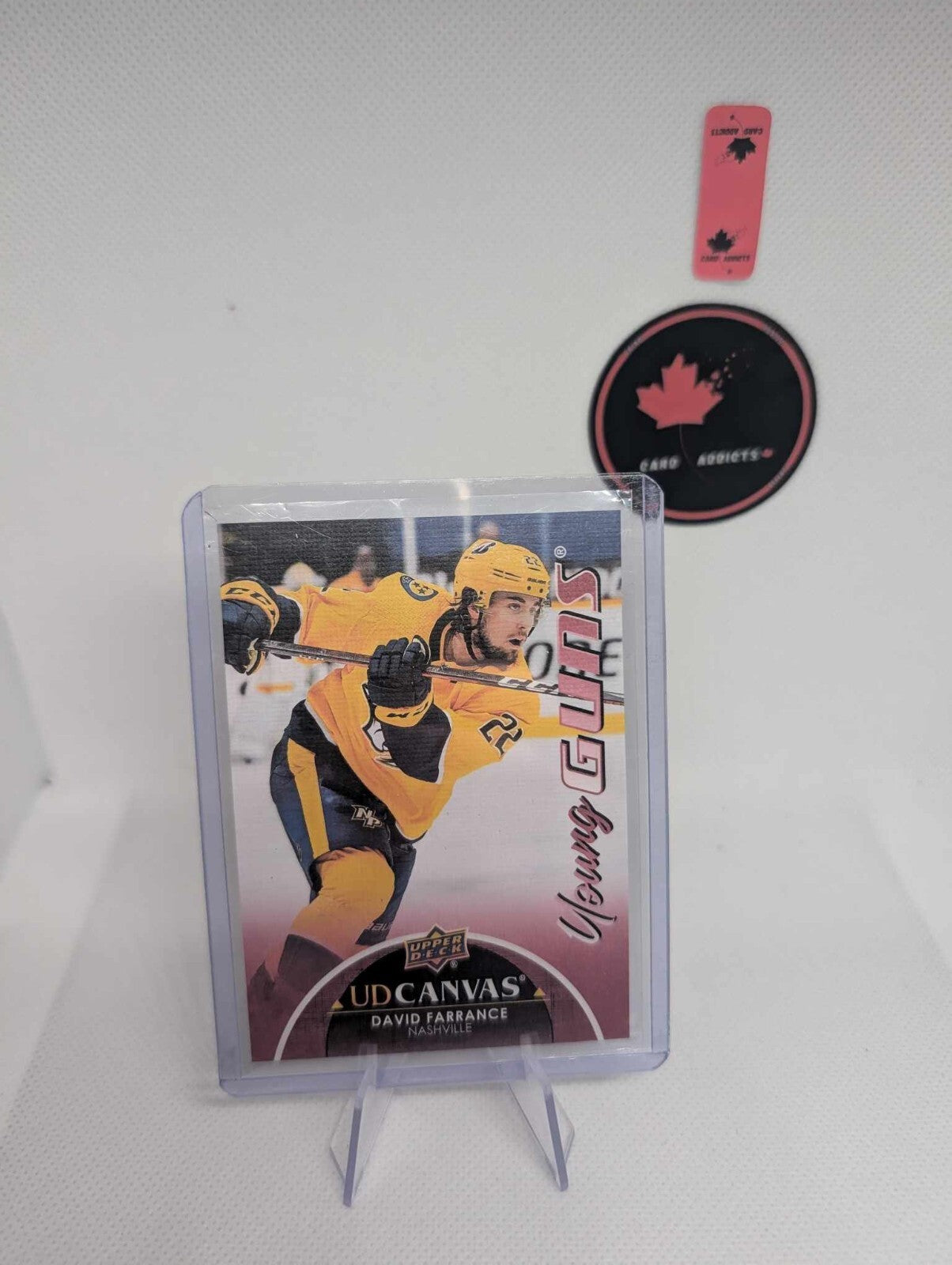 2021-22 Upper Deck UD Canvas Young Guns David Farrance Rookie #C98 Nashville