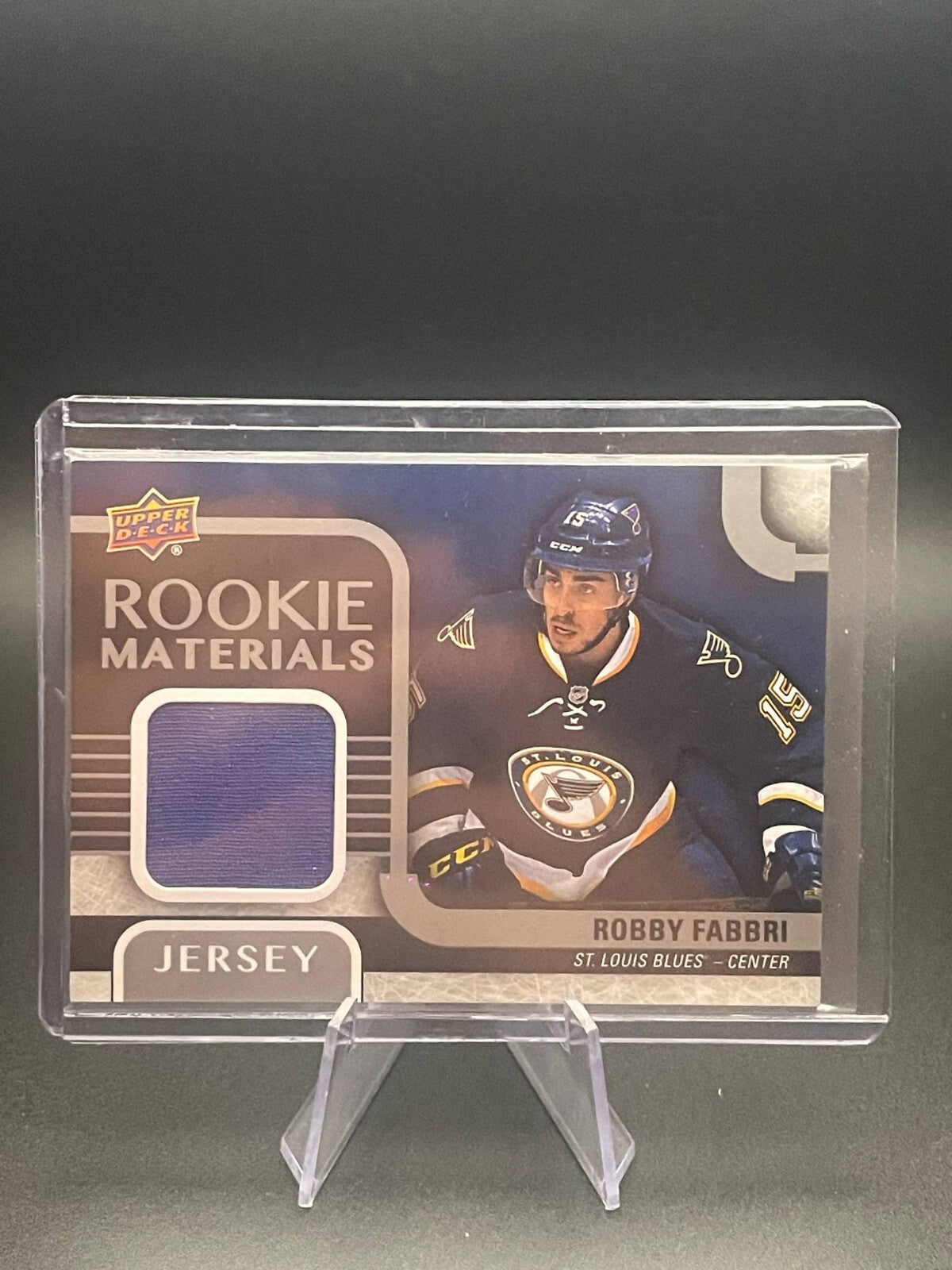 2015-16 Upper Deck Series 2 Two Robby Fabbri Rookie Materials Jersey #RM-RF