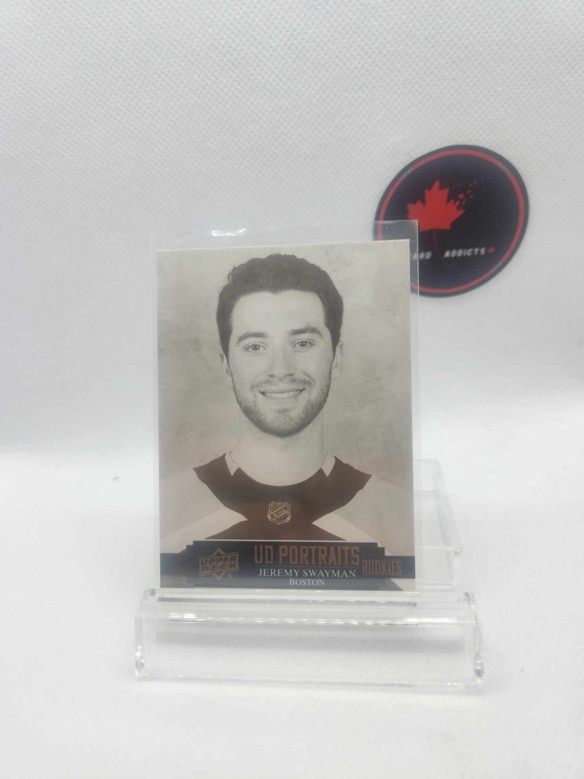 2021-22 Upper Deck Series 2 Rookie Portraits Jeremy Swayman #P-72