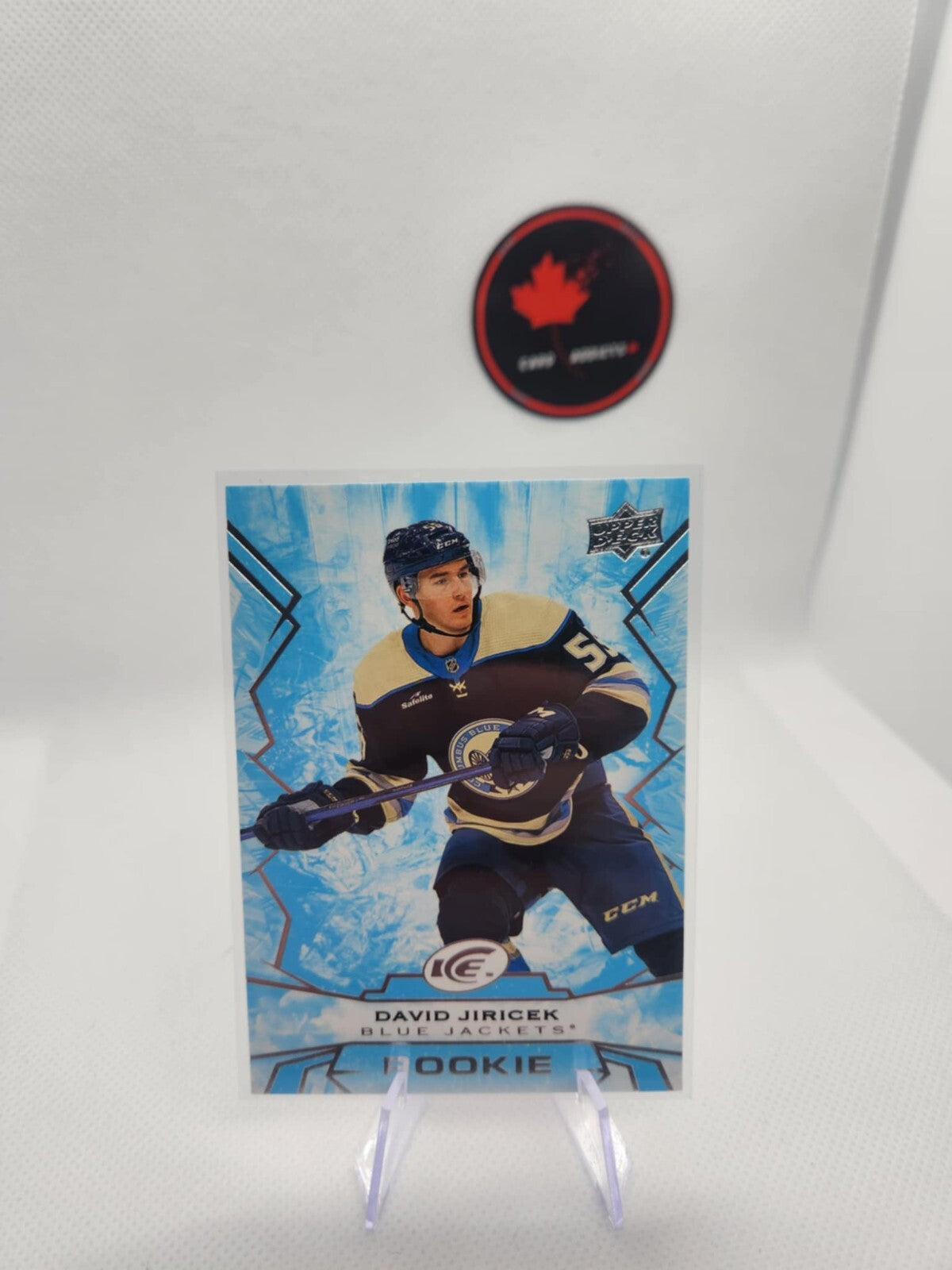 2022-23 Upper Deck Ice David Jiricek Rookie Columbus Blue Jackets #112