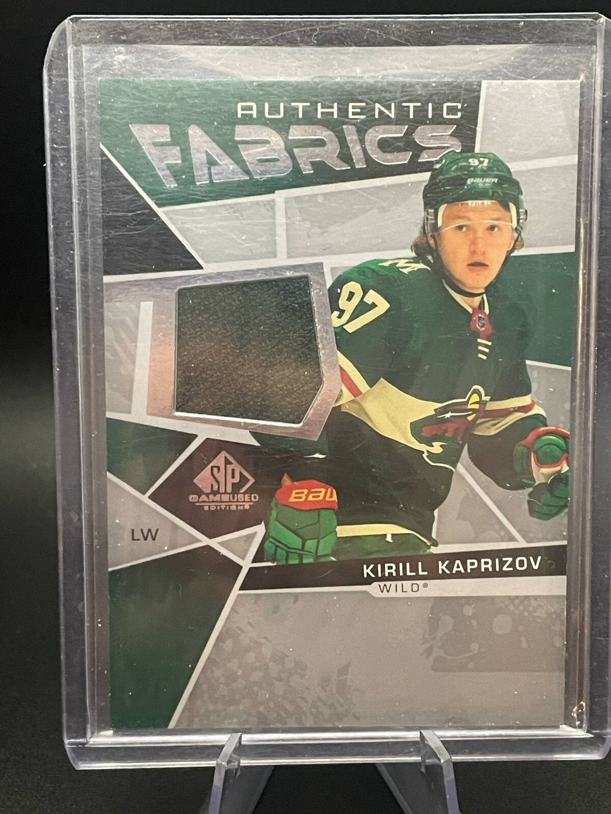 2022-23 SP Game Used Authentic Fabrics Kirill Kaprizov Minnesota Wild #AF-KK