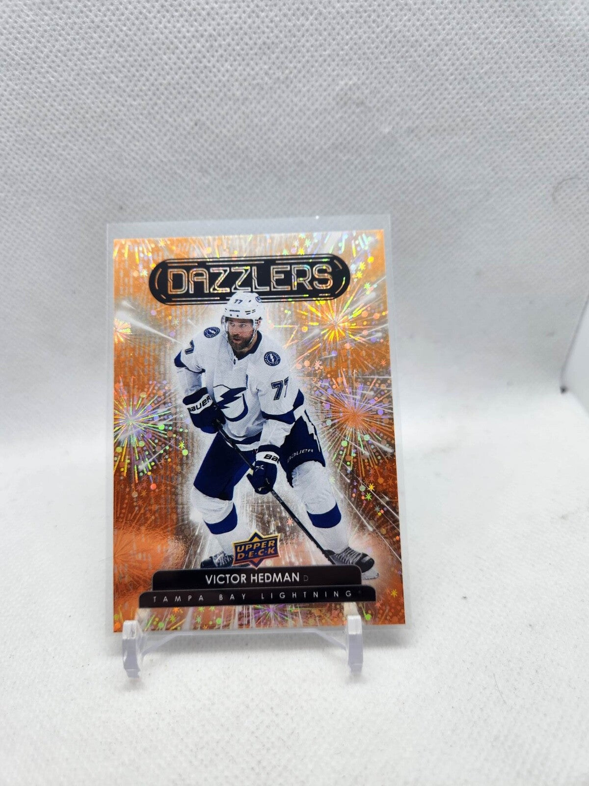UPPER DECK 2022-23 ORANGE DAZZLERS #16 VICTOR HEDMAN
