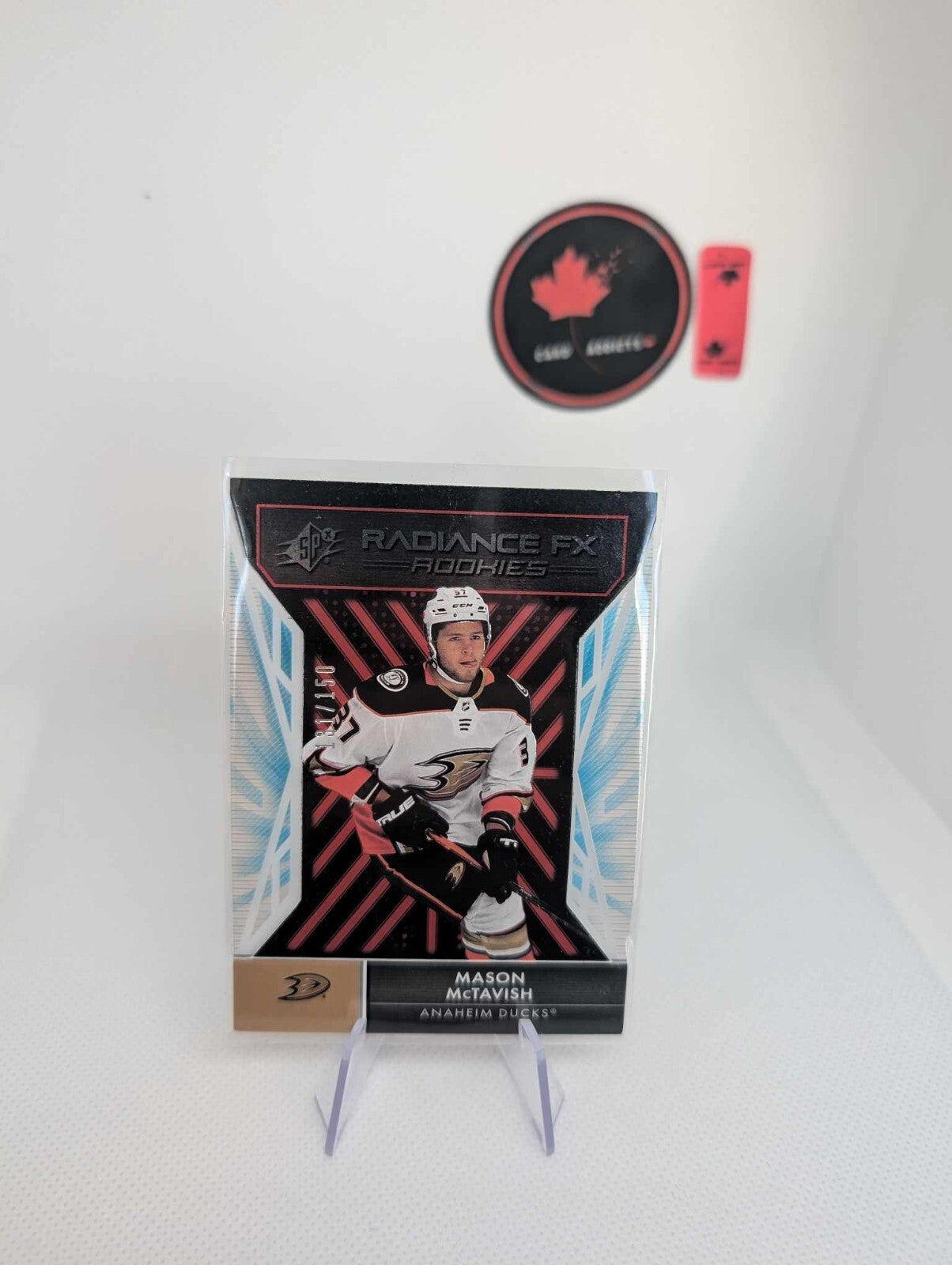 2021-22 Upper Deck SPX Mason McTavish Radiance FX Rookies #/150 Ducks