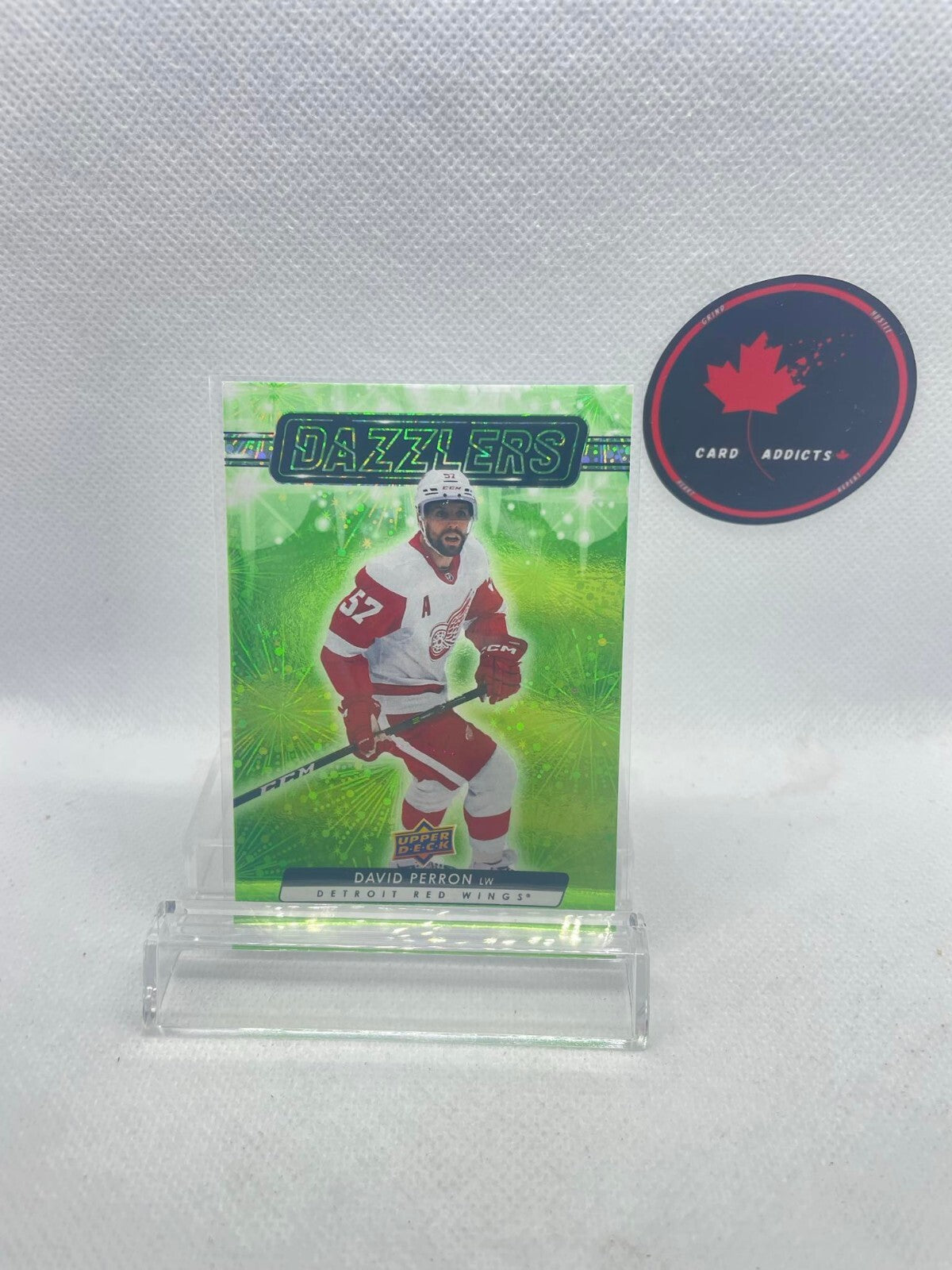 2023-24 UPPER DECK DAVID PERRON GREEN DAZZLERS