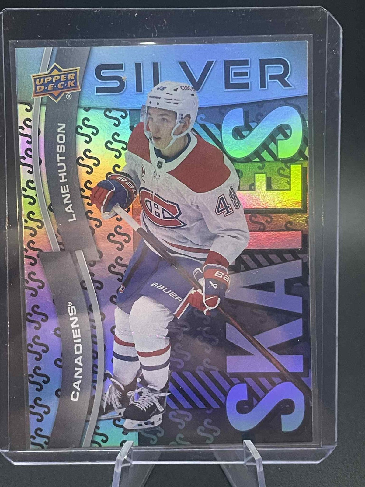 2024-25 UD Extended Silver Skates SS-33 Lane Hutson Montreal Canadiens