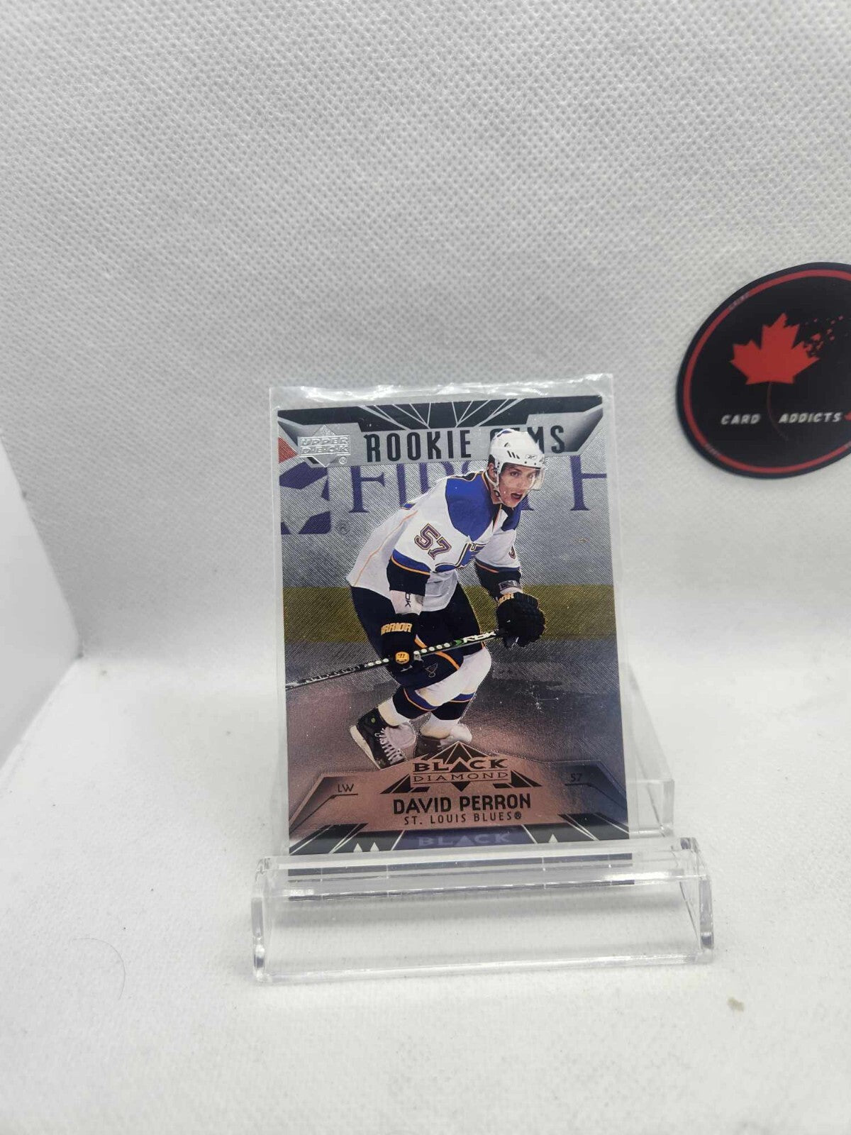 2007 08 UD David Perron Black Diamond Rookie Gems #163