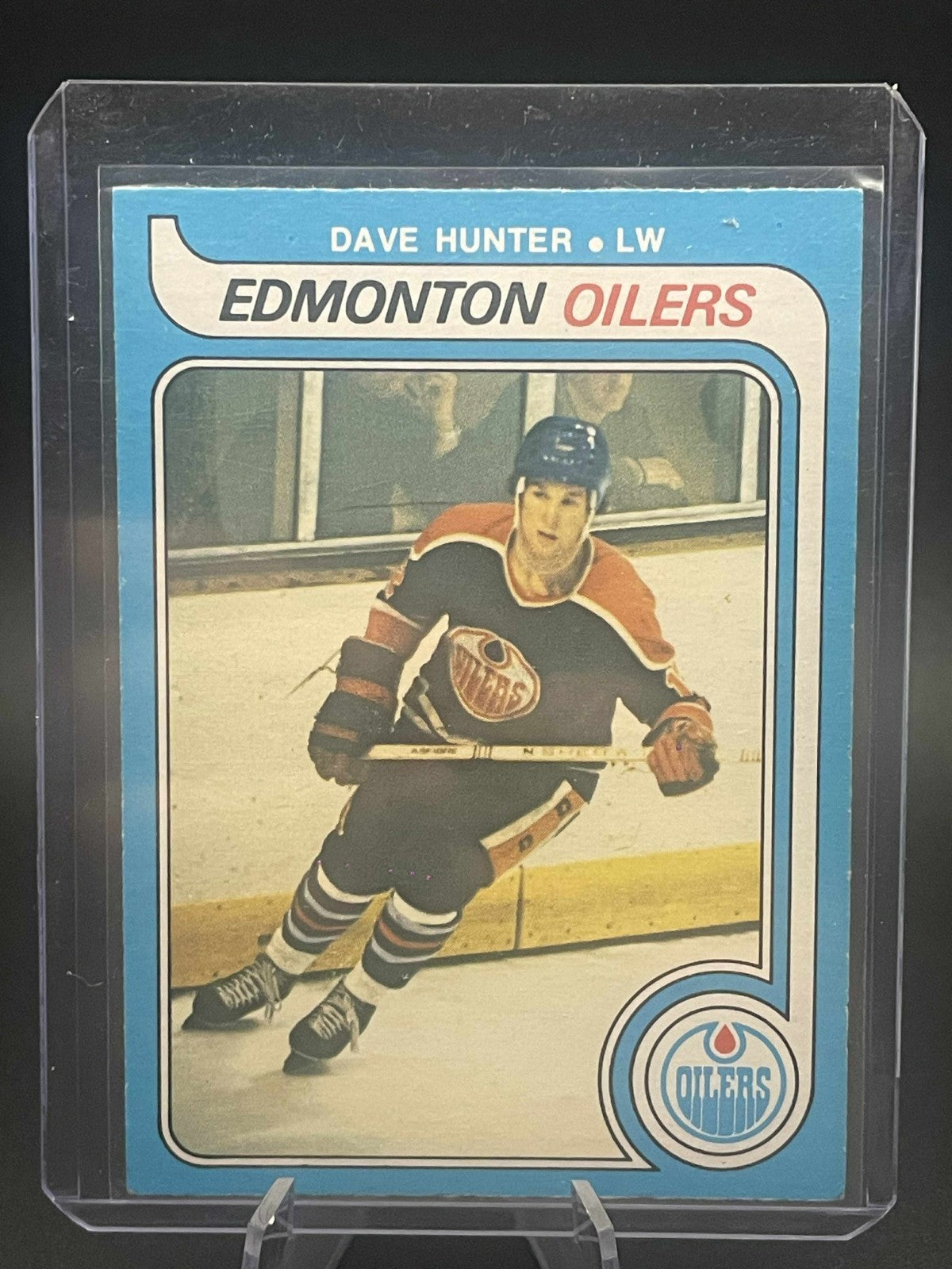 HOCKEY CARD 1979 O-PEE-CHEE EDMONTON OILERS DAVE HUNTER ROOKIE CARD