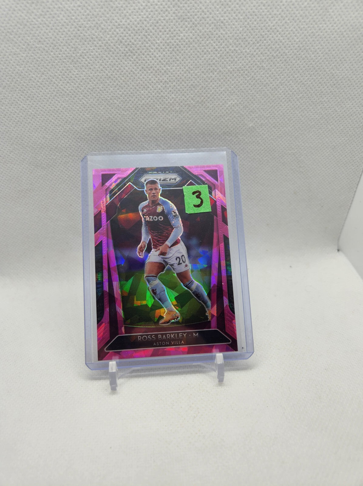 2020-21 Panini Prizm English Prizms Pink Ice #285 Ross Barkley