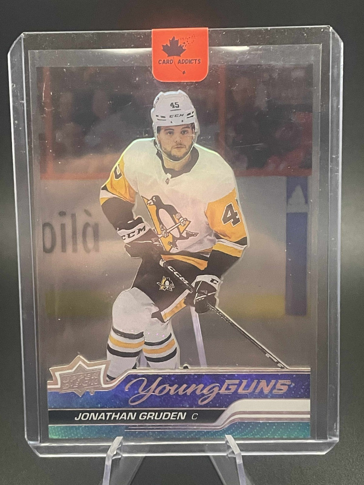 2023-24 Upper Deck Extended SSP Acetate Young Guns #205 JONATHAN GRUDEN Penguins