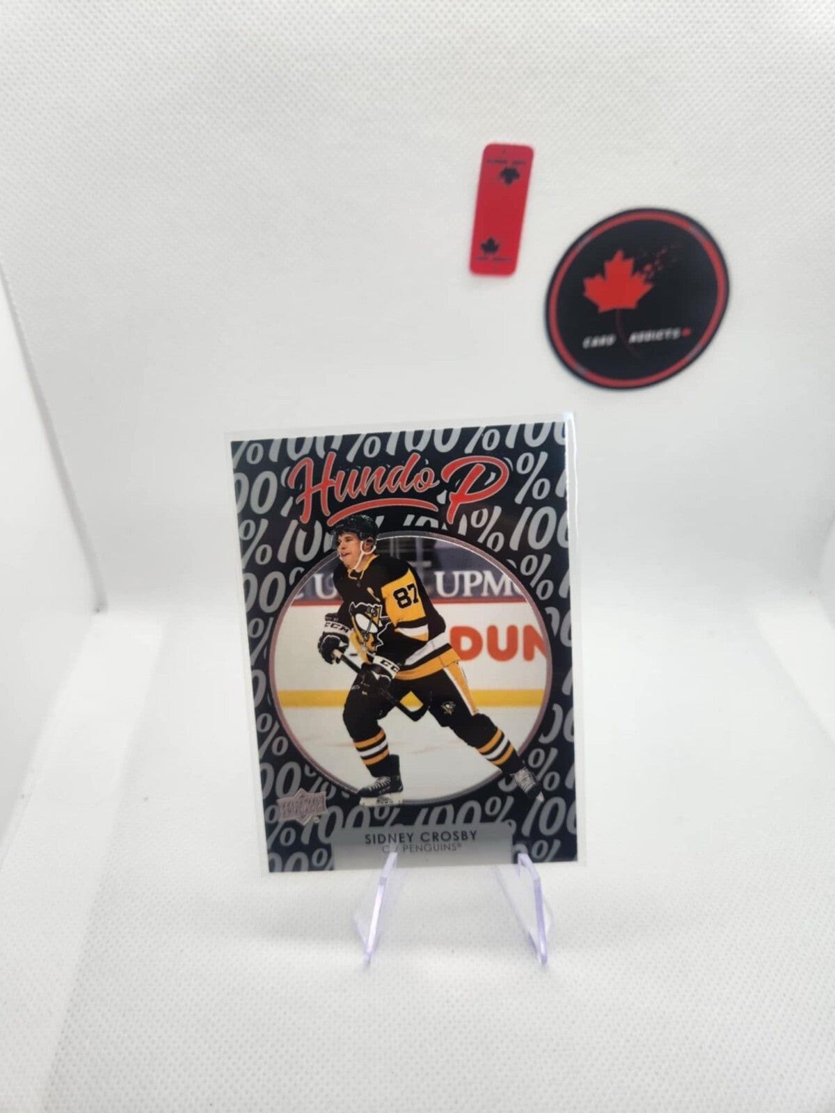 Sidney Crosby 2021-22 Upper Deck Series 1 Hundo P Card #HP9