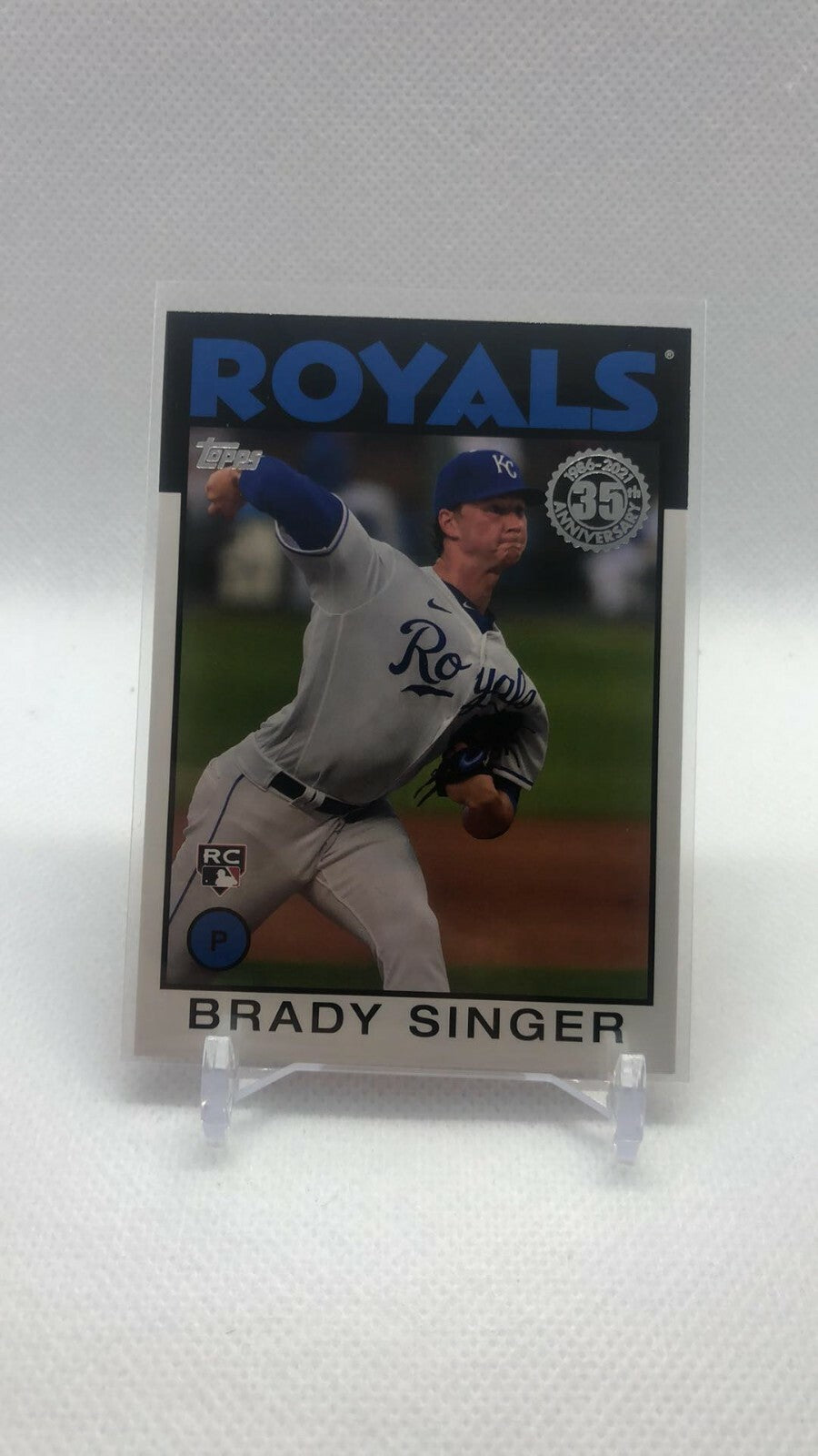 2021 TOPPS SERIES 2 #86B-1 BRADY SINGER 1986 THROWBACK REDUX 35 ANNIVERSARY