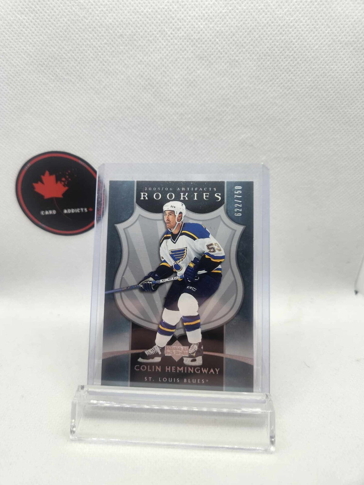 2005-06 Upper Deck Artifacts Colin Hemingway Rookie /750 St. Louis Blues #324