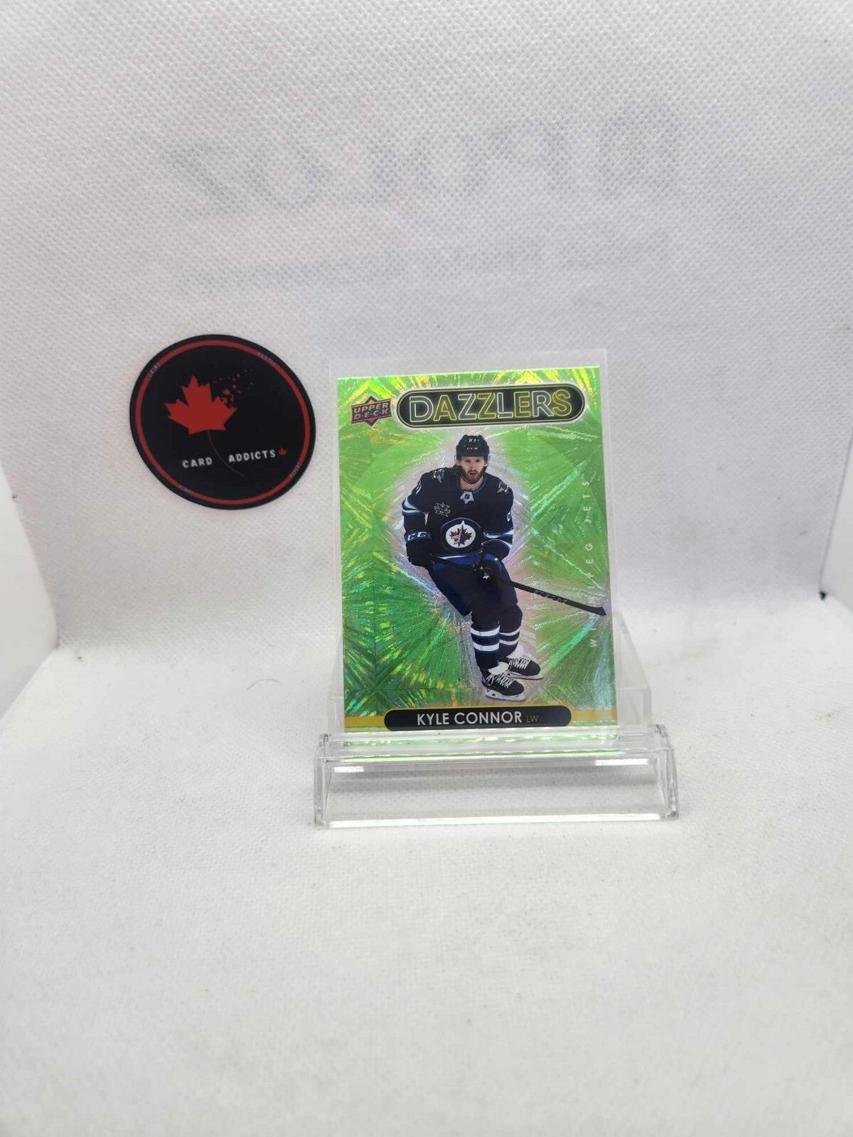 2021-22 Upper Deck Kyle Connor DZ-49 Green Dazzlers Jets 193