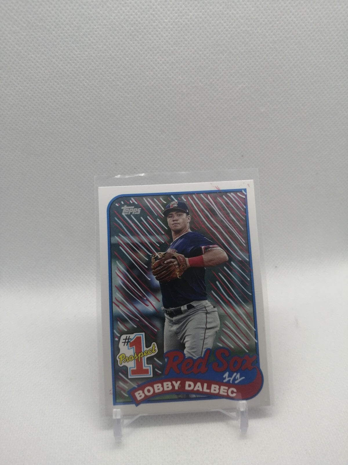 2020 Topps Update Bobby Dalbec Rookie #1 Prospect Insert Art Attack Custom 1/1
