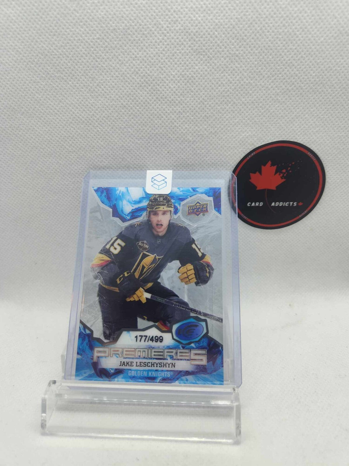 2021-22 Upper Deck Ice Premieres Jake Leschyshyn RC /499 Vegas Golden Knights