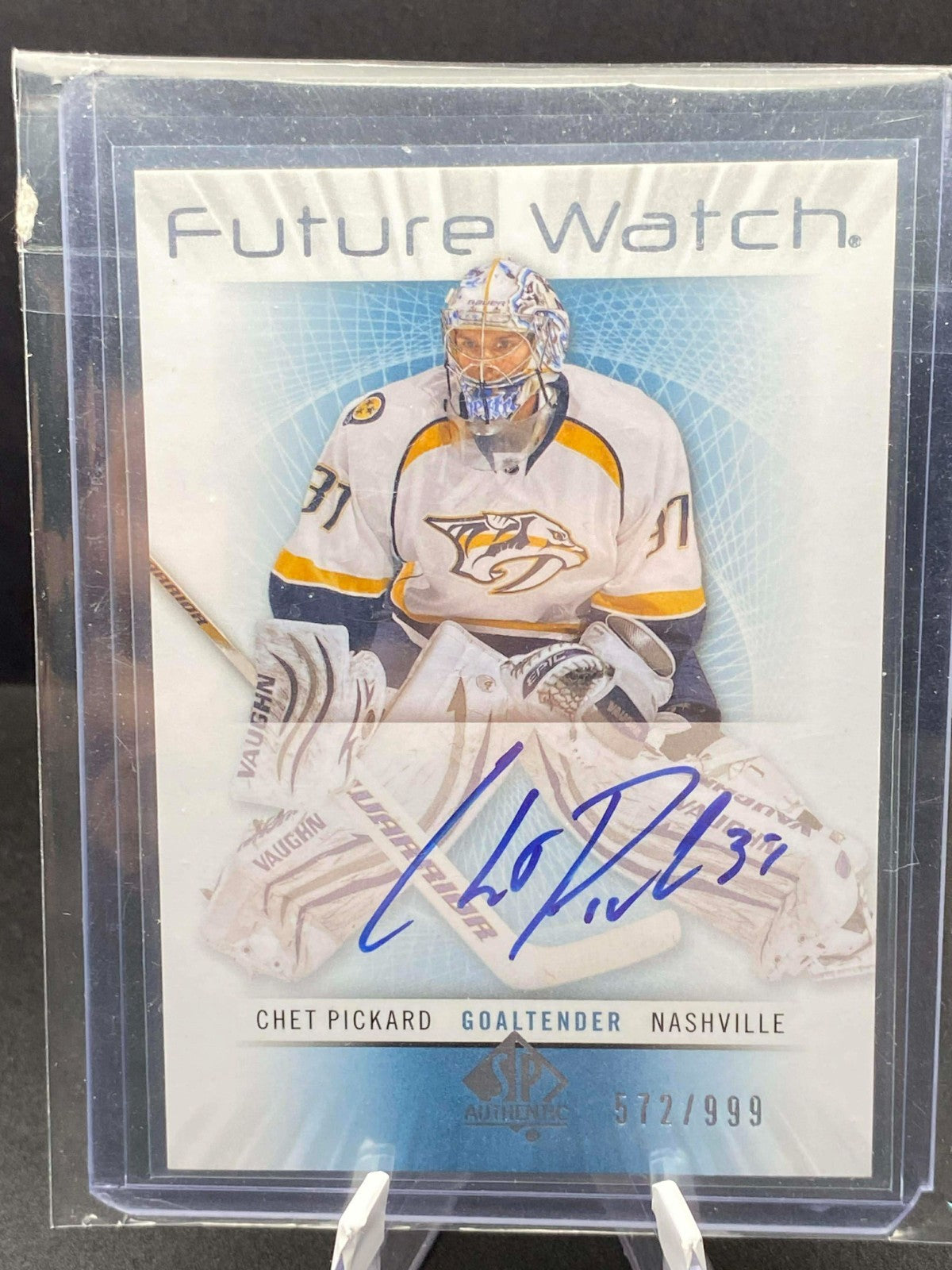 Chet Pickard Future Watch AUTO #'d /999 12-13 SP Authentic NHL Hockey