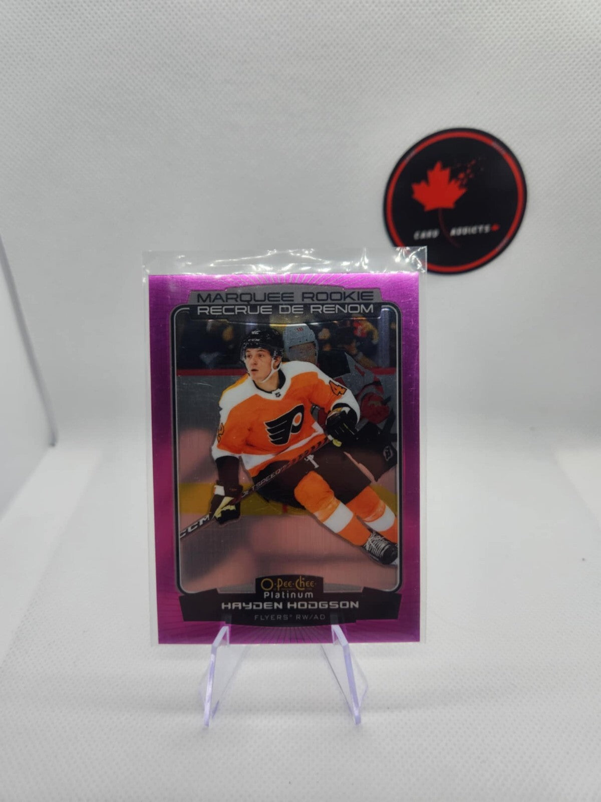 2022-23 UD OPC Platinum Matte Pink 250 Hayden Hodgson, Philadelphia Flyers