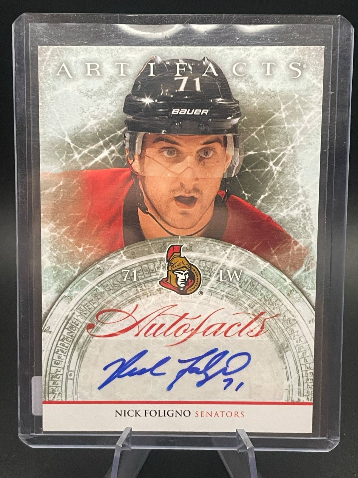 2012-13 Upper Deck Artifacts Nick Foligno Autofacts Auto #A-NF