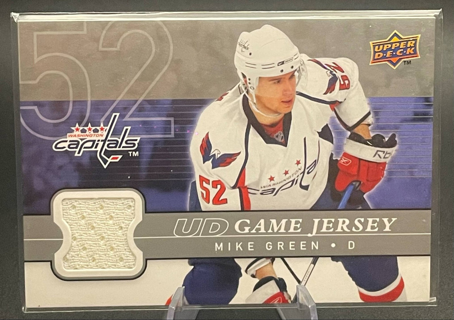 2008-09 Upper Deck Series 1 UD Game Jersey Mike Green Card# GJ-MG