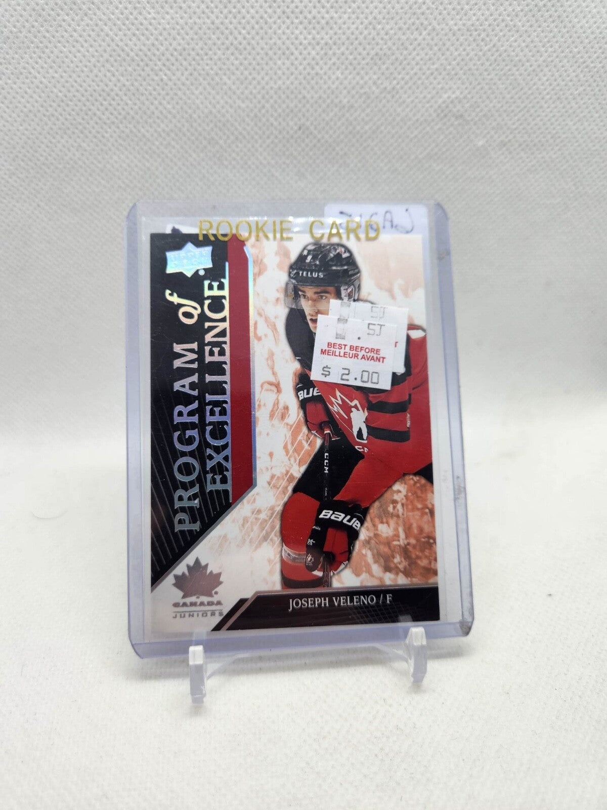 2019-20 UD Team Canada Juniors JOSEPH VELENO Program of Excellence #129