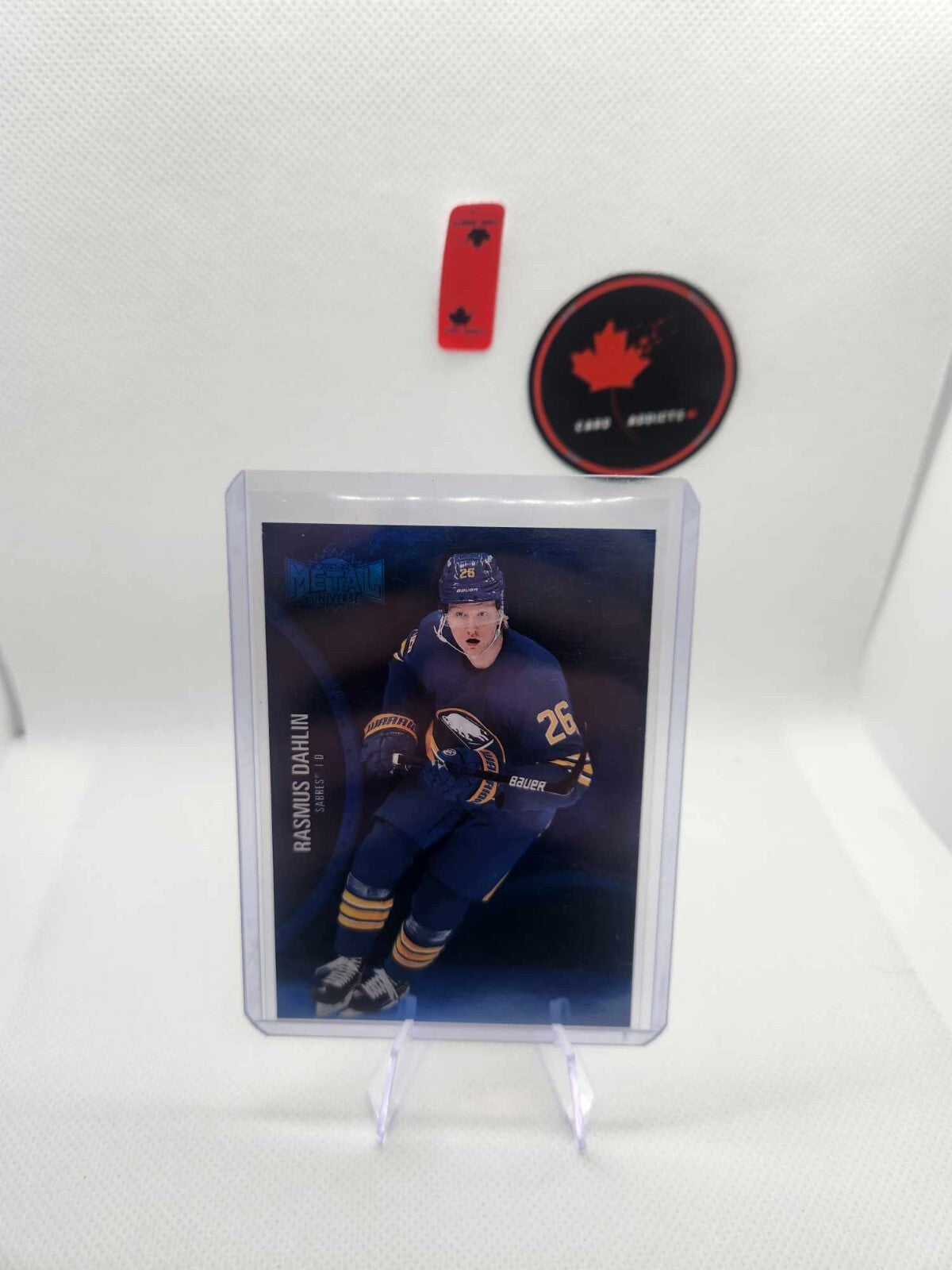 Rasmus Dahlin 2021-22 SkyBox Metal Universe Blue Spectrum Buffalo Sabres #38 PMG