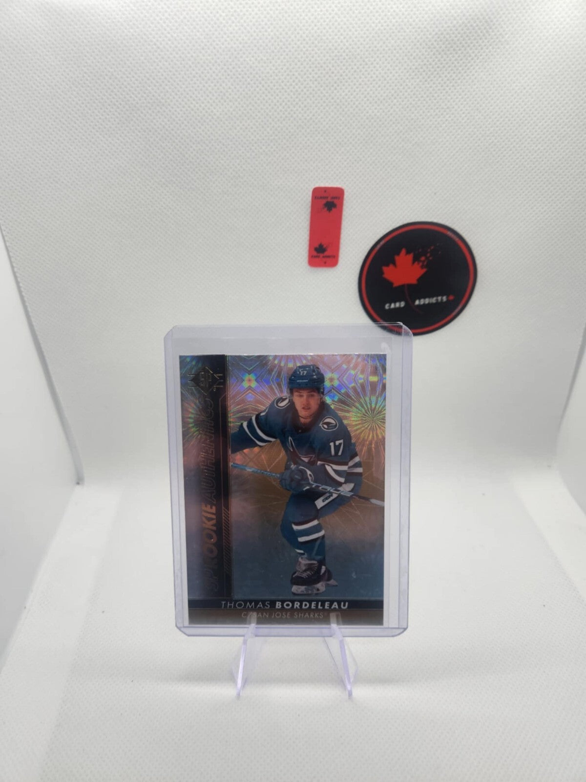 2022-23 SP Authentic SP Rookie Authentics Prism Gold Thomas Bordeleau Rookie