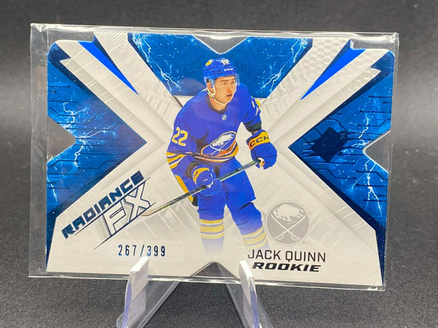 2022-23 SPx Radiance F/X Rookies Blue /399 Jack Quinn #RFX-65 Rookie RC