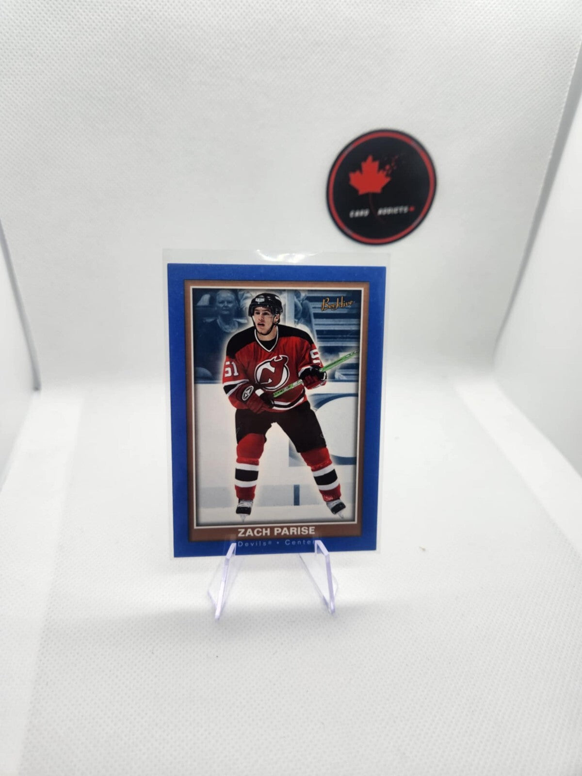 Zach Parise 2005-06 Upper Deck Bee Hive Blue Parallel #107 - Rookie Year