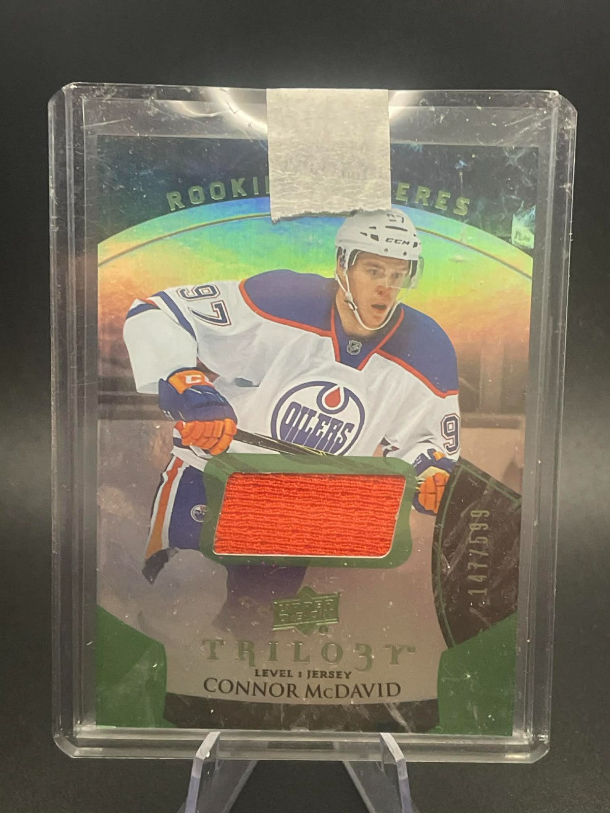 2015-16 Trilogy Connor McDavid ROOKIE PREMIERES JERSEY RC OILERS #101 /599