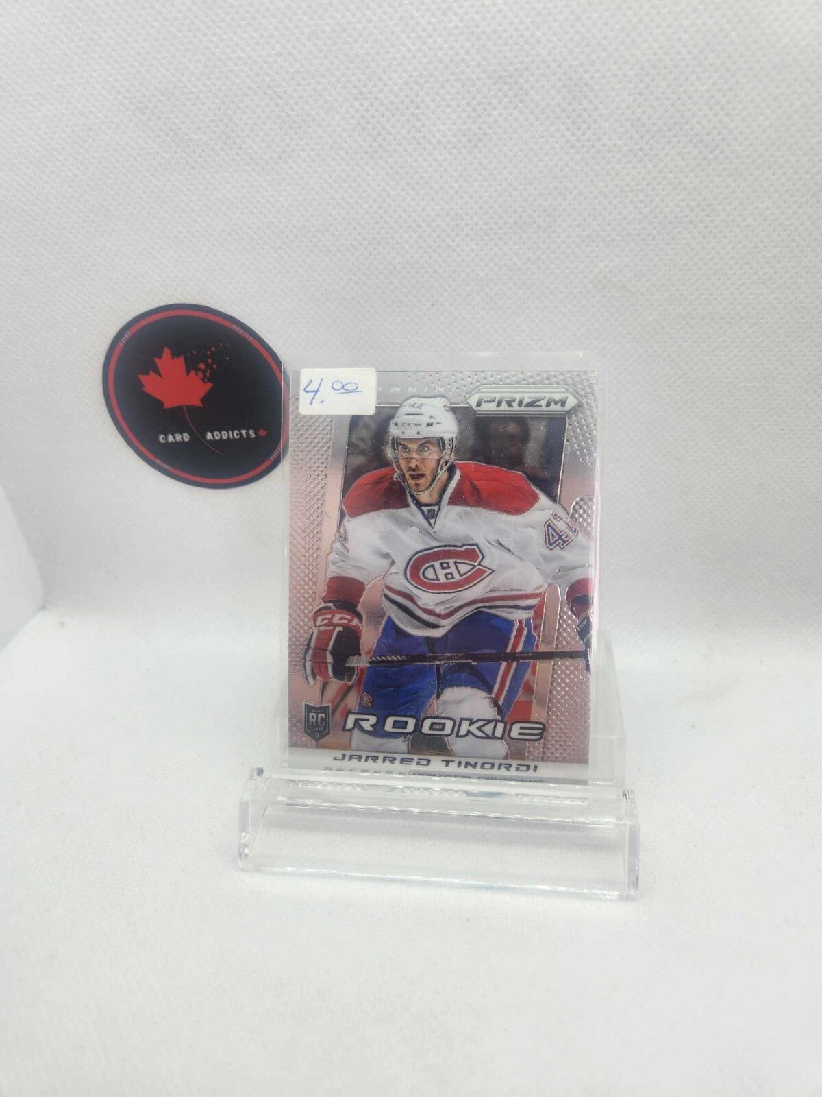 13-14 Panini Prizm Jarred Tinordi Rookie No. 253 Montreal Canadiens