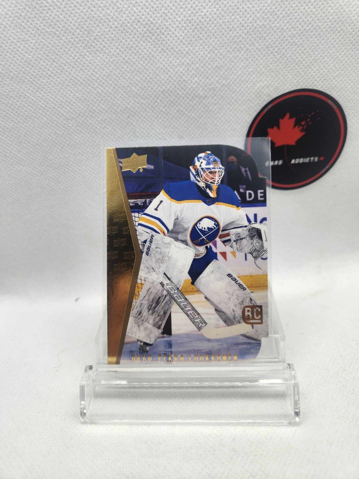 2021-22 Upper Deck Hockey Series 1 #RDT-6 Ukko-Pekka Luukkonen Rookie Die-Cut