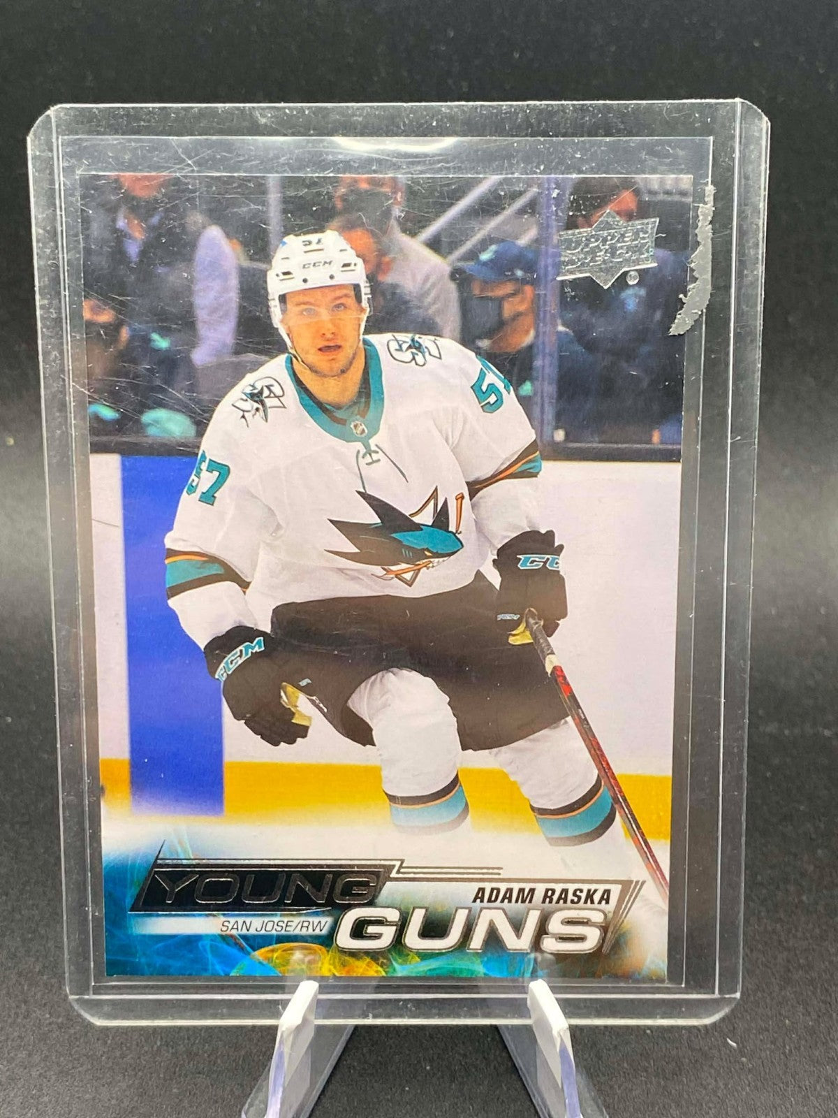 2022-23 Upper Deck Series 1 Adam Raska Young Guns RC #232 Sharks