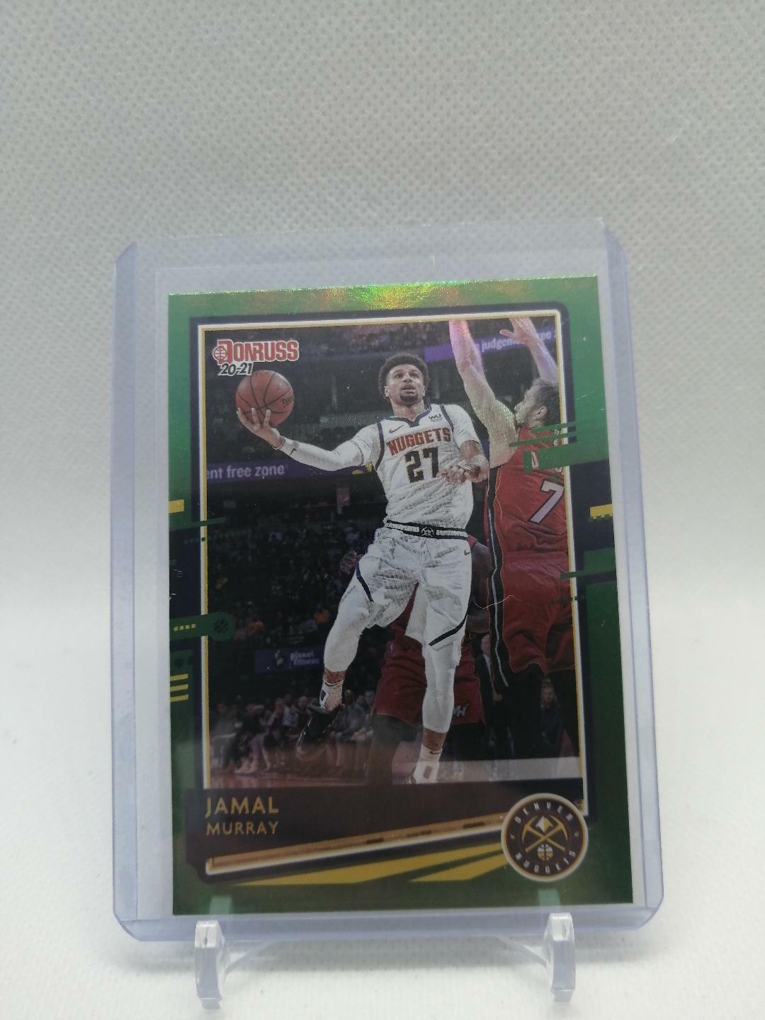 2020-21 Panini Donruss Jamal Murray Green Flood Parallel #96- Nuggets 🔥