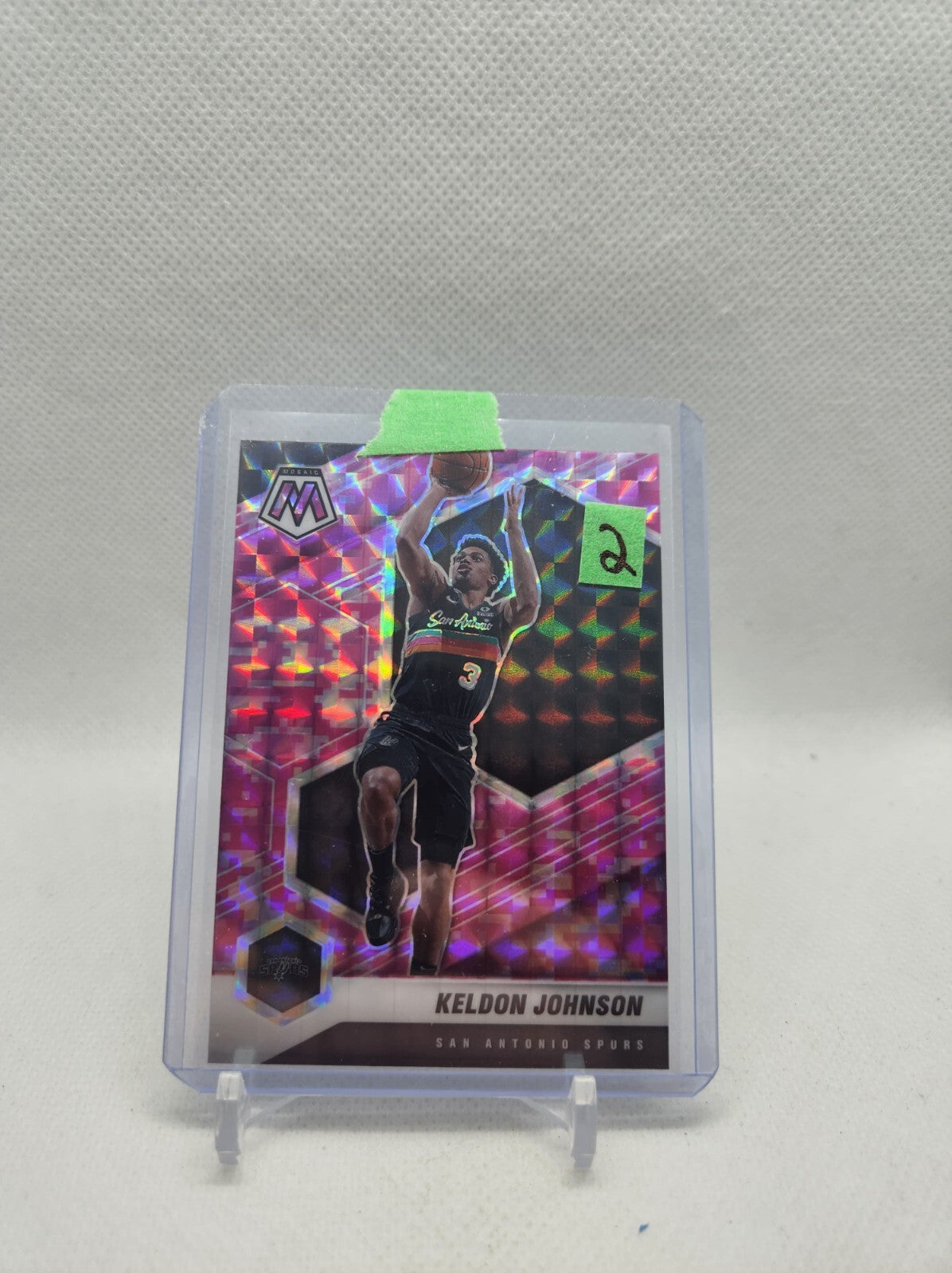 2019-20 Mosaic Keldon Johnson Pink Camo Rookie No. 238