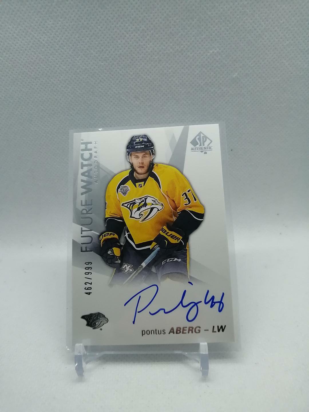 2016-17 SP Authentic Future Watch Auto Pontus Aberg #128 # /999