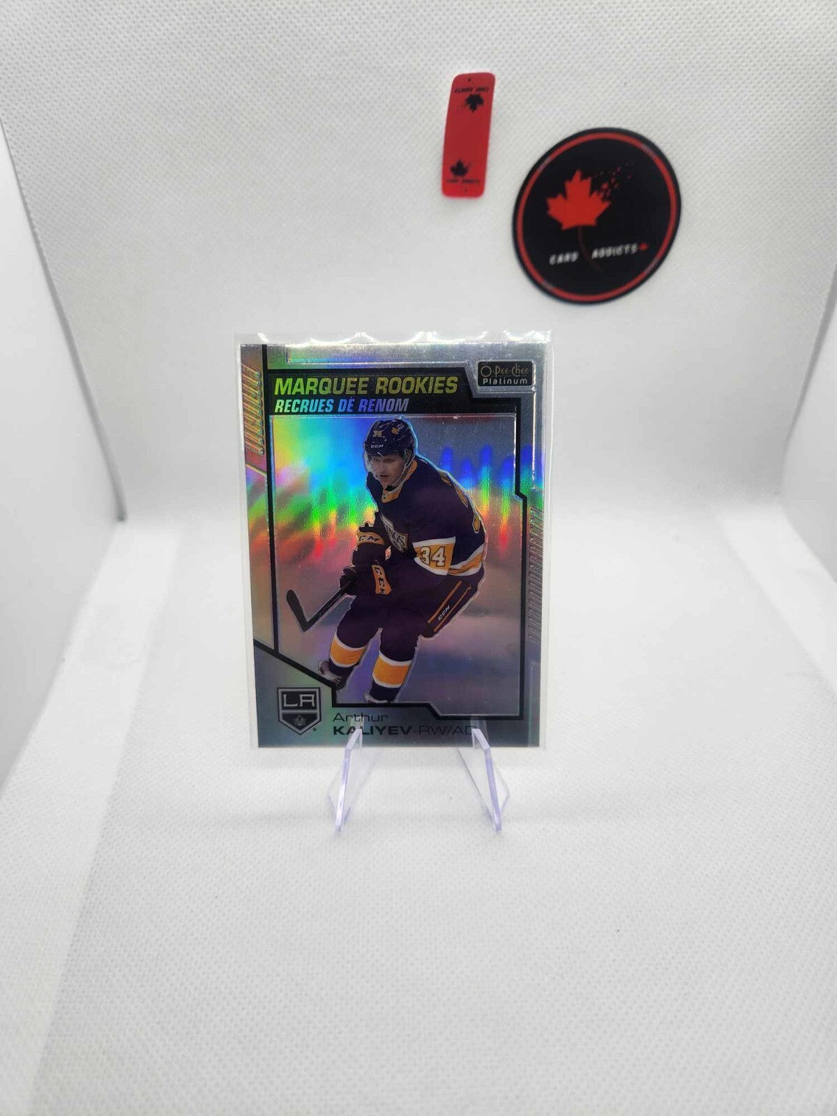 Arthur Kaliyev 2020-21 Upper Deck O-Pee-Chee Platinum Marquee Rookies Rainbow