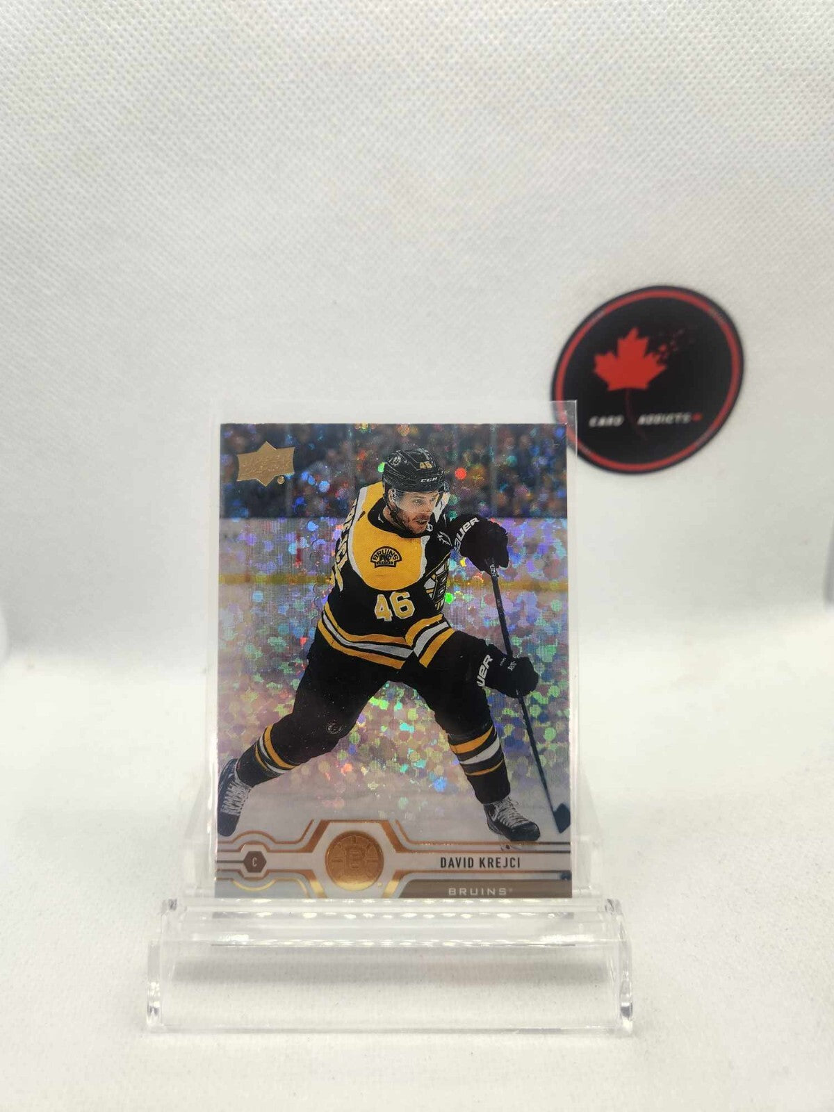 2019-20 Upper Deck Speckled Rainbow Foil David Krejci #11