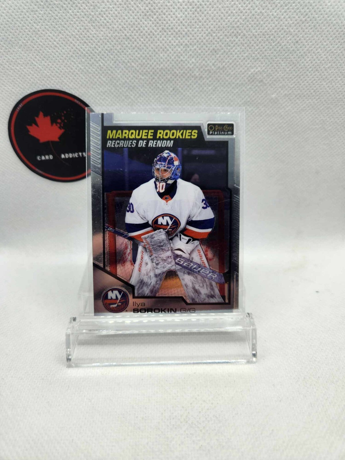 2020-21 O-Pee-Che Platinum Marquee Rookies #196 Ilya Sorokin
