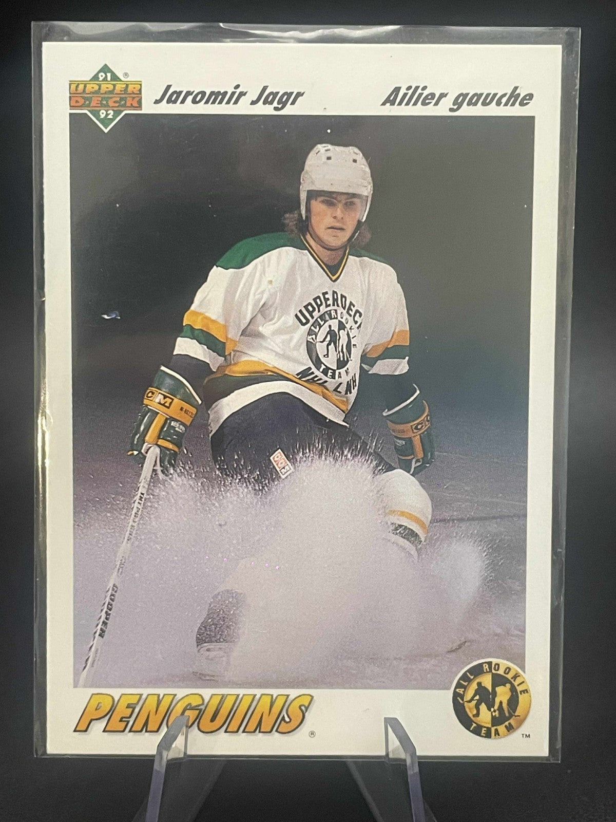 JAROMIR JAGR 1991-92 Upper Deck All-Rookie Team #42