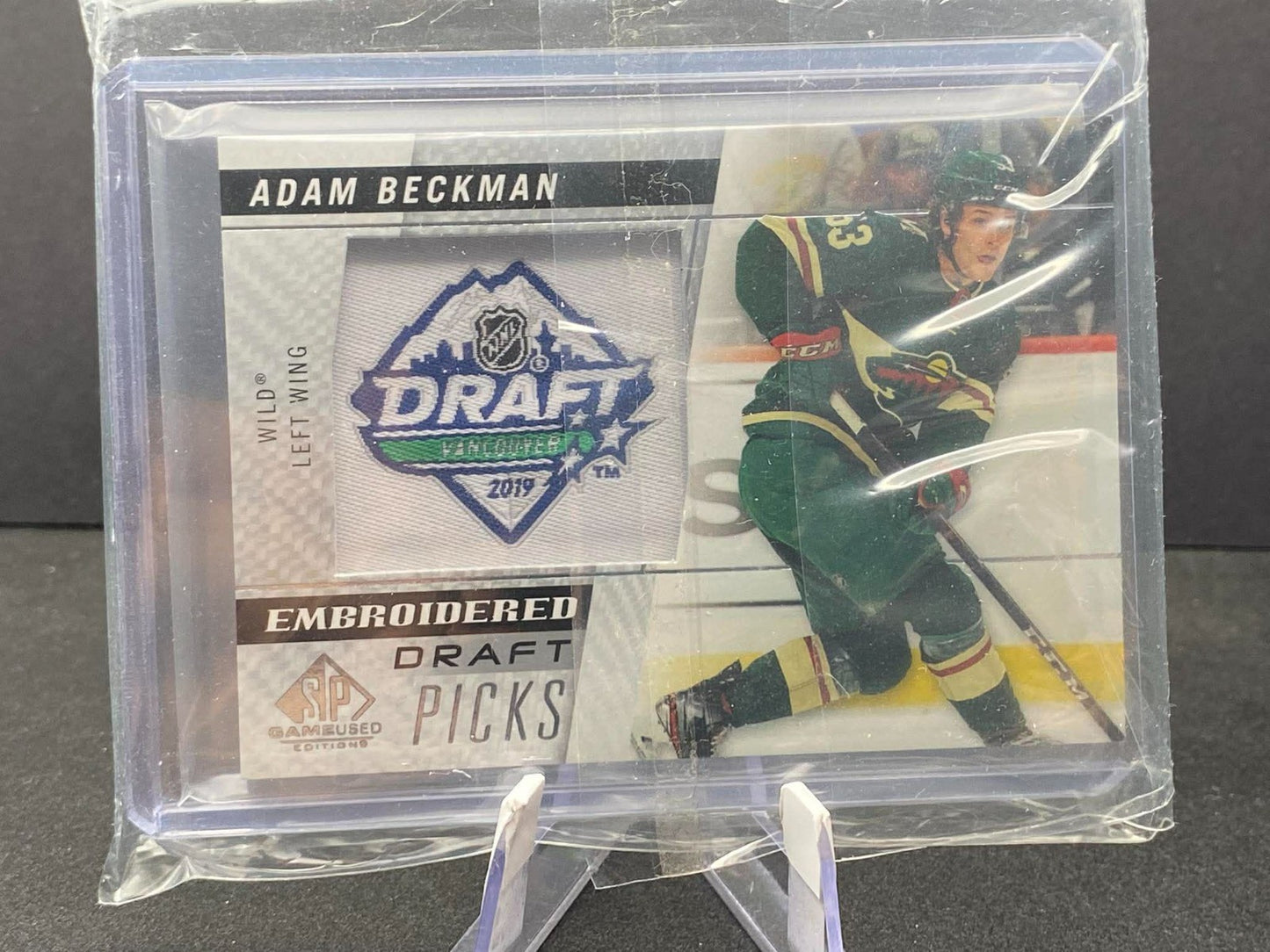 2021-22 SP Game Used Embroidered 2019 Draft Picks #94 Adam Beckman RC
