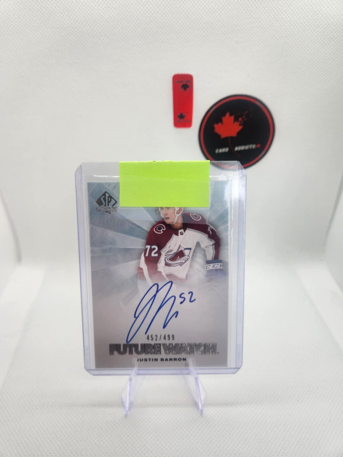 2021-22 SP Authentic Justin Barron Future Watch Auto /499 Canadiens 2 Available