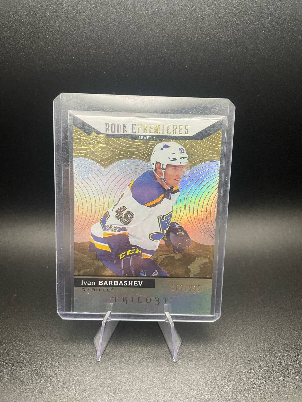 2017-18 UD Trilogy #65, IVAN BARBASHEV SP RC 🔥🔥🔥 Rookie Premieres /999