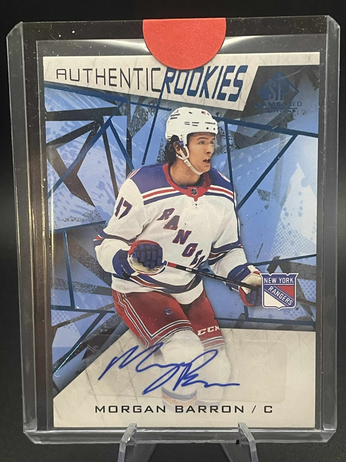 2021-22 Sp Game Used Authentic Rookies Auto Morgan Barron #152
