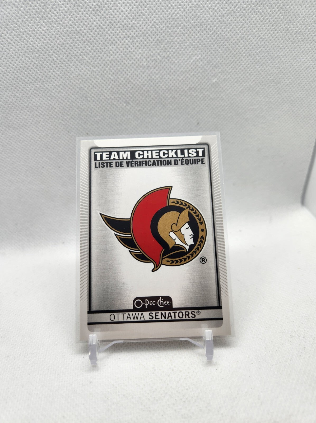 2021-22 O-Pee-Chee (Upper Deck OPC) Team Checklist Ottawa Senators #571O