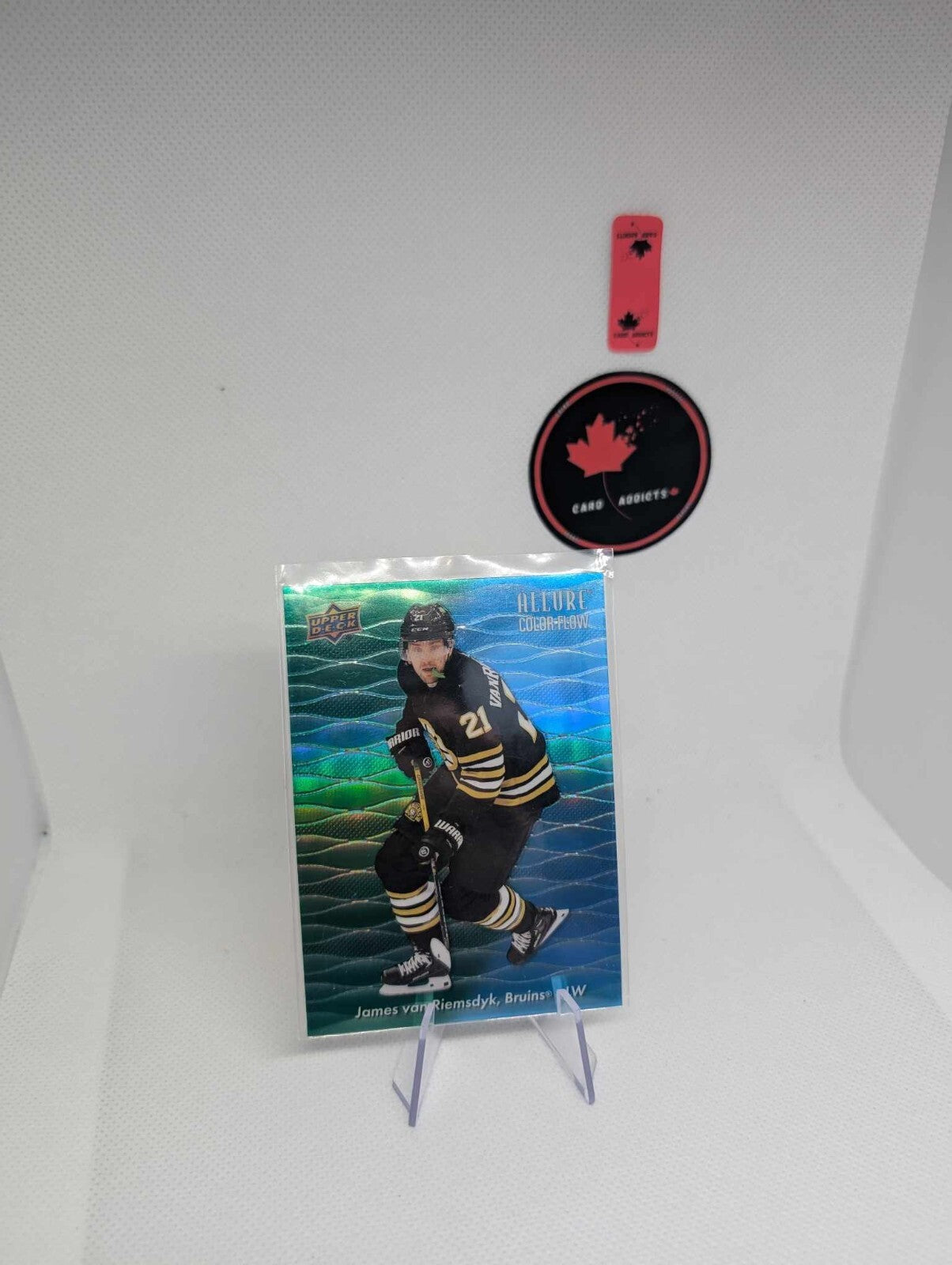 2023-24 Allure Hockey Color Flow Green-Blue CF-12 James Van Riemsdyk