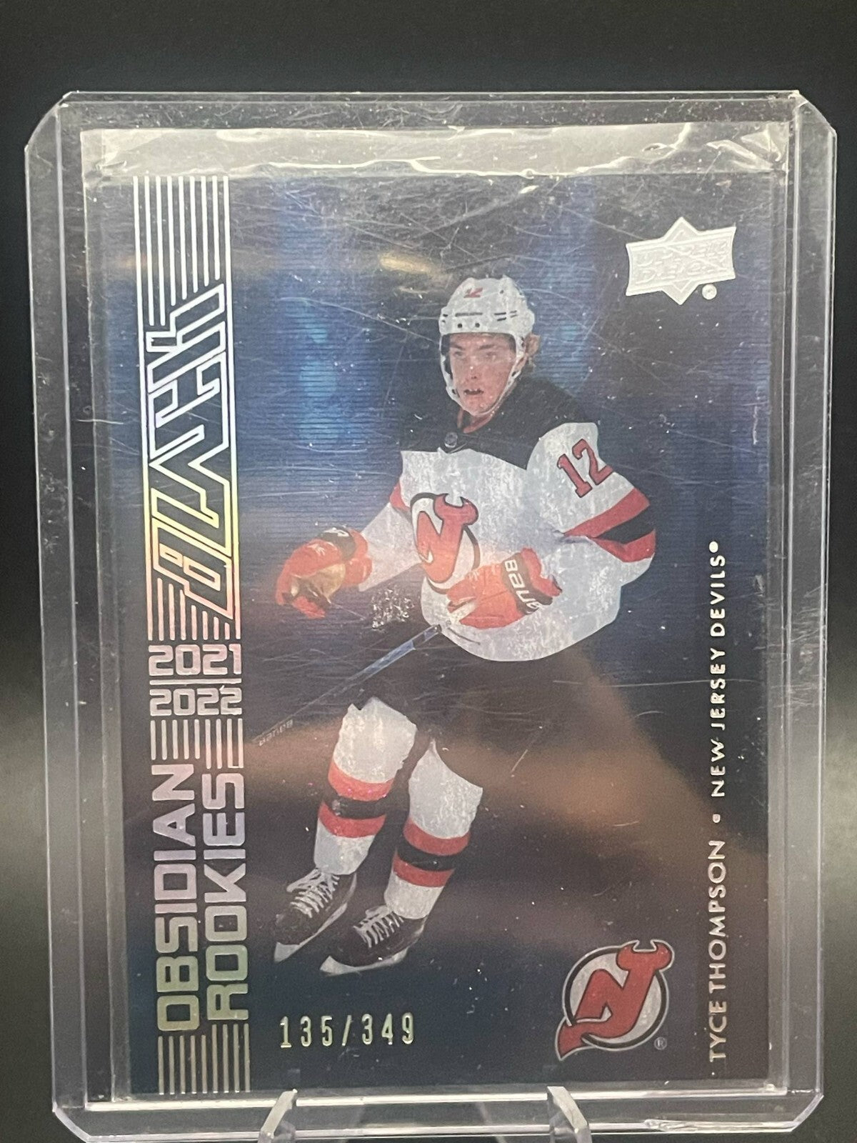 Tyce Thompson 2021-22 Black Diamond Obsidian Rookies /349