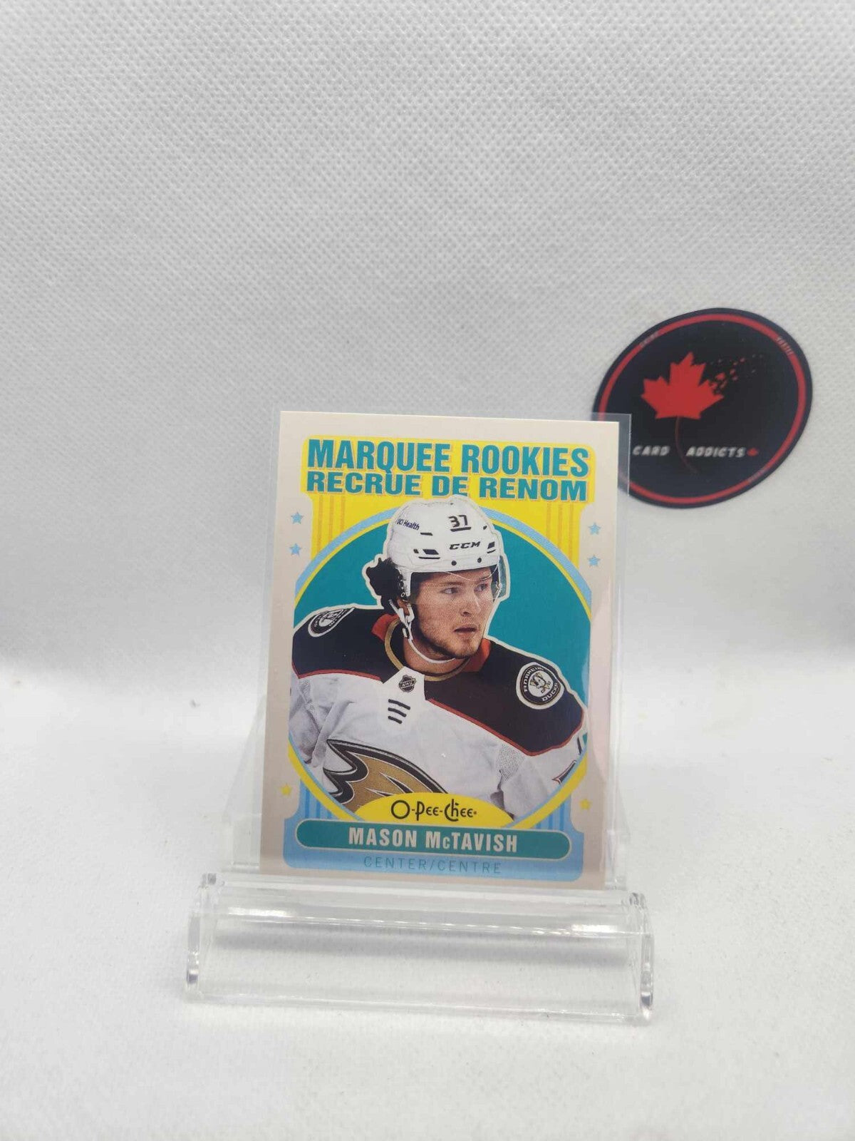 2021-22 Upper Deck OPC Marquee Rookie Mason McTavish Retro 626 Anaheim Ducks