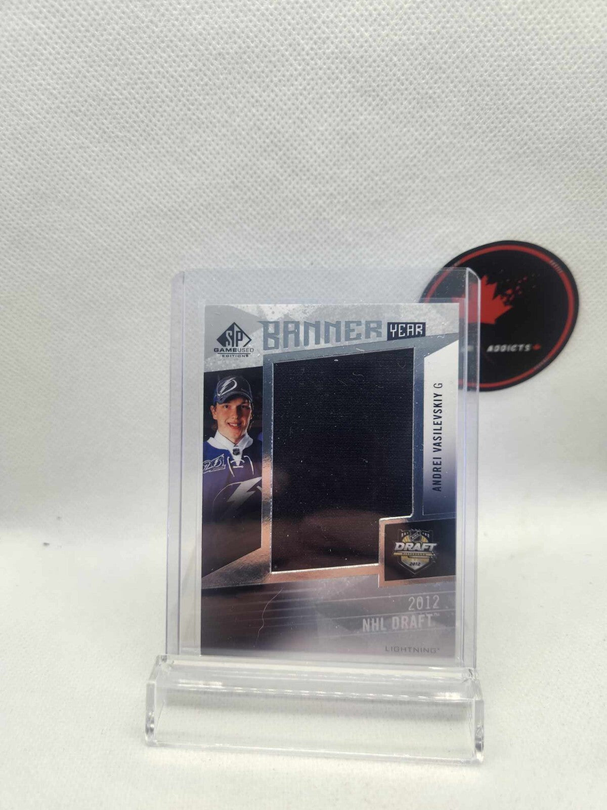 2022-23 SP Game Used Finals Banner Year Relics Andrei Vasilevskiy Lightning