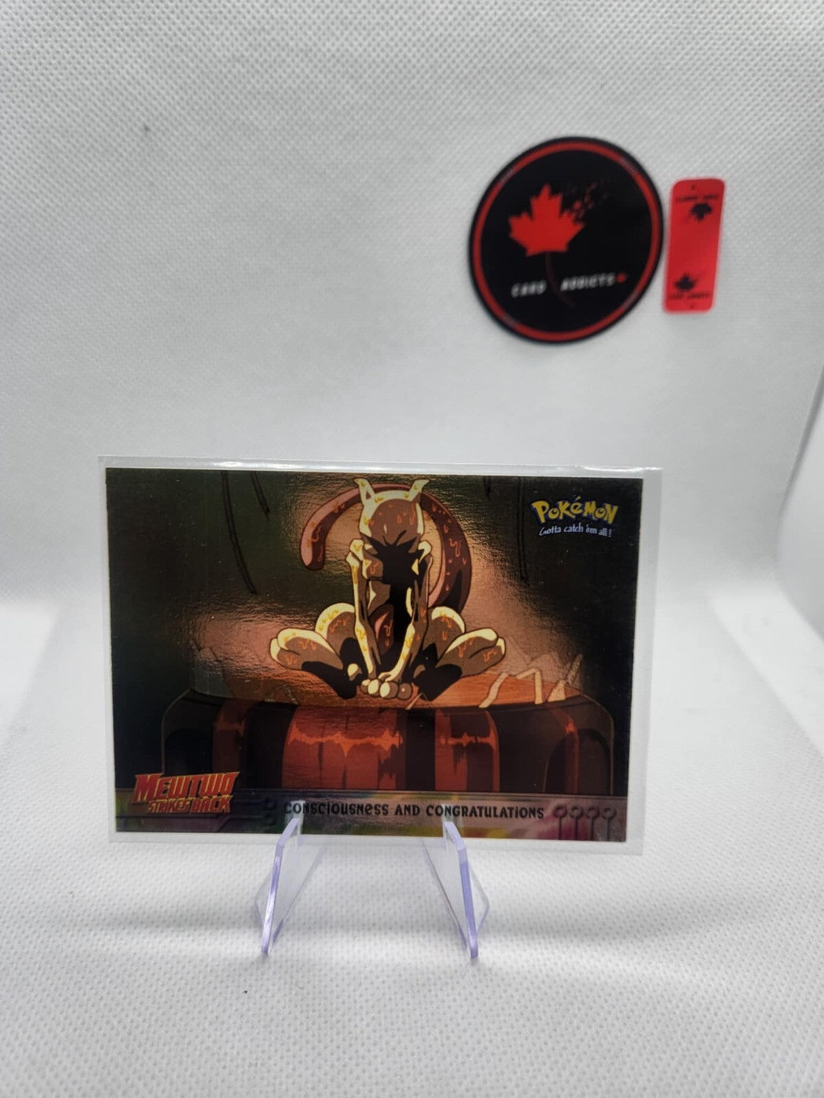 Consciousness And Congratulations 1999 Topps Mewtwo Strikes Back Pokemon Card